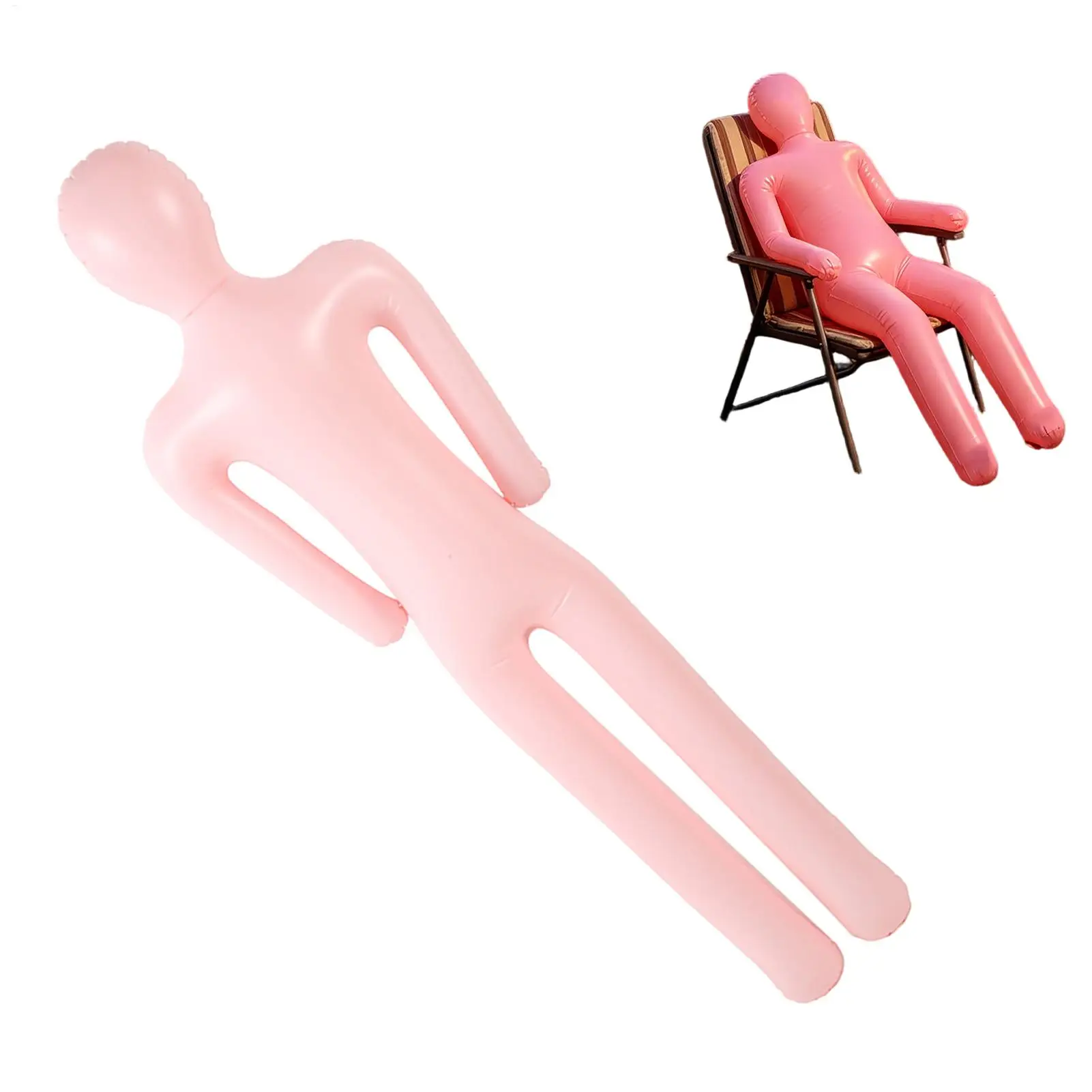 Inflatable Mannequin Realistic Human Body Halloween Decoration Blow Up Doll Prop for Haunted House Escape Room Party Yard Lawn