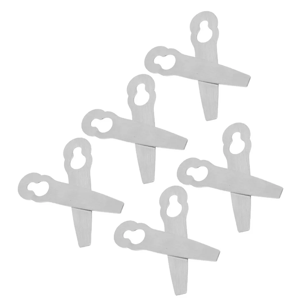 10PCS Stainless Steel Lawn Mower Blade Snap-In Installation Universal Trimmer Cutter Blade Safe Silver for Polycut 2 2 FSA 45