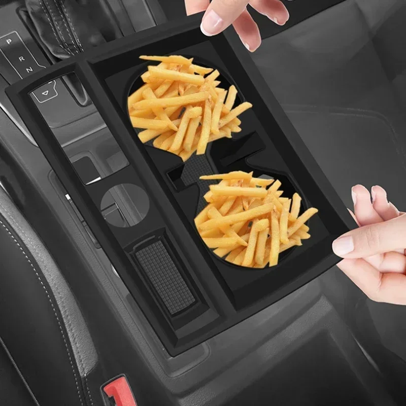 

Для Audi A3 8Y A3L A4L A5 8W6 Q5L Q3 8U 2017-2024 Автоматический держатель для стакана с водой Силиконовый чехол Защитная накладка Аксессуары для салона автомобиля