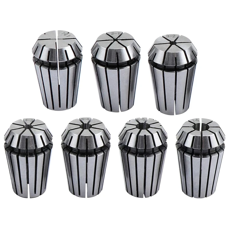 

7PCS ER20 Spring Collet Set For CNC Workholding Engraving Machine And Milling Lathe Tool 1-7Mm