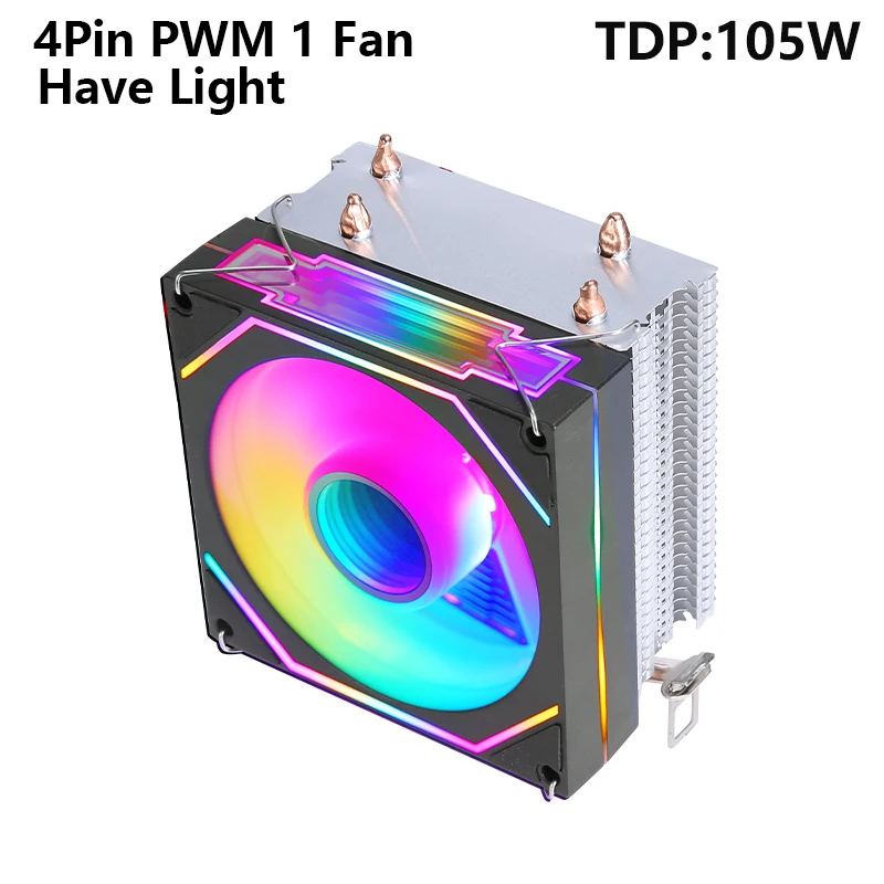 2 Heat pipes 1 Fan-