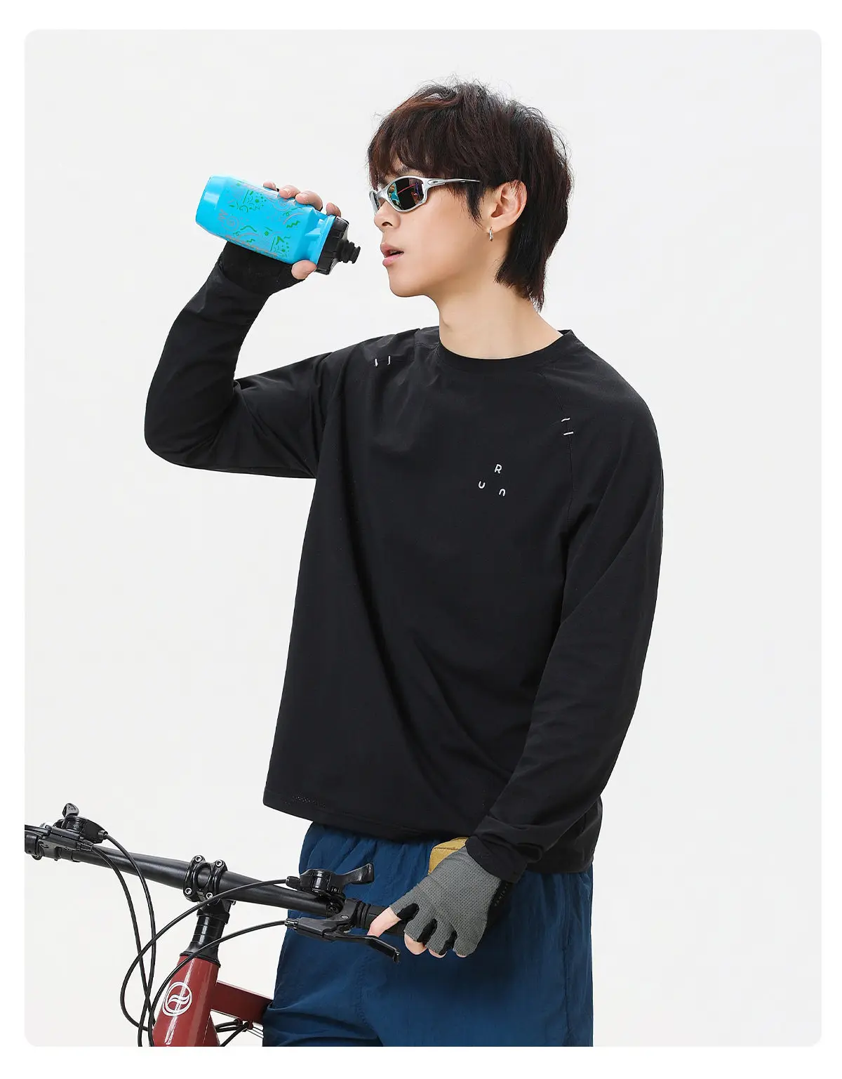 Minimalistischer Slim-Fit Sportpullover für Herren – Atmungsaktives Langarm-Oberteil für Fitness, Outdoor & Freizeit – Detail 6