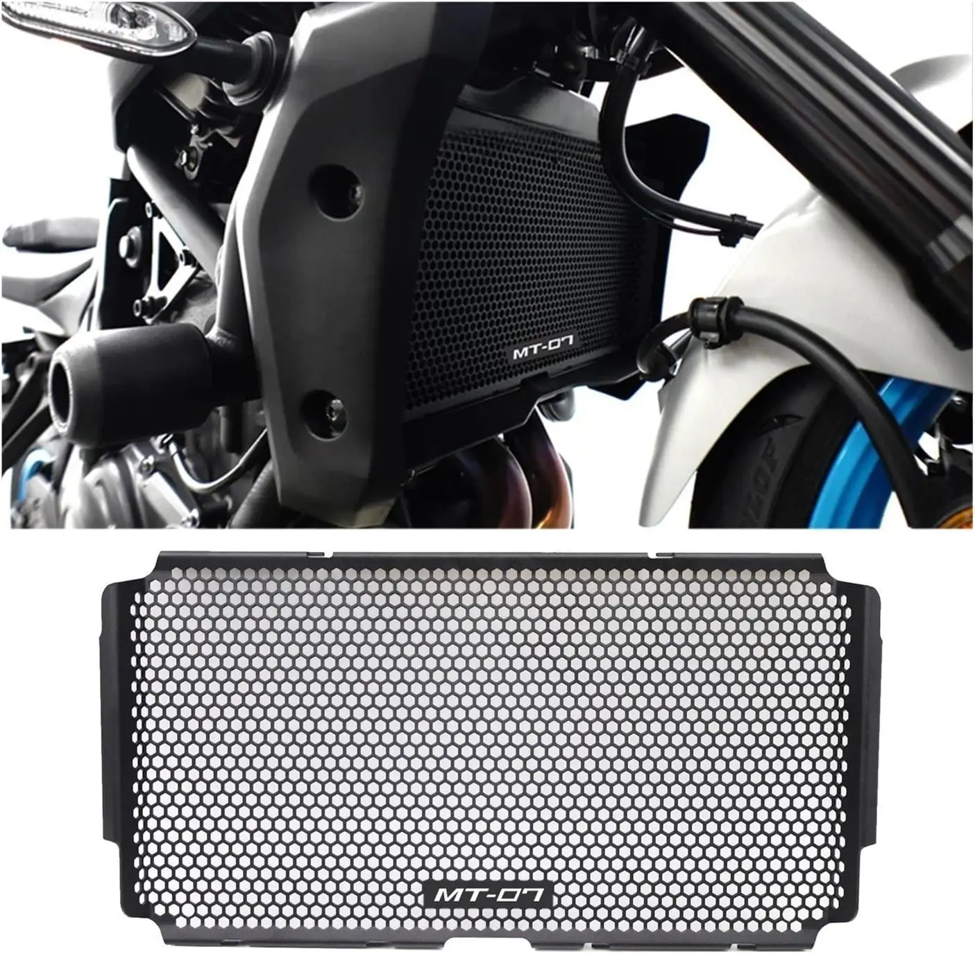 

Новая черная защитная решетка радиатора для мотоцикла Yamaha MT-07 2025