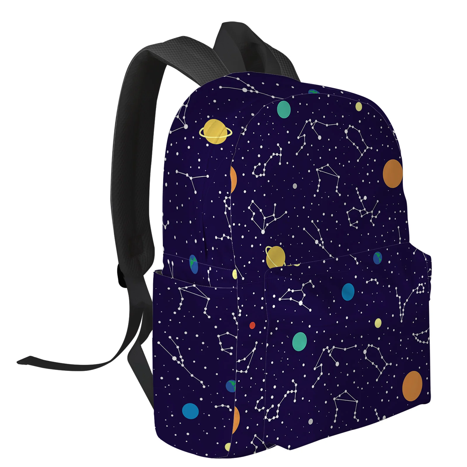 Dark Blue Starry Sky Dot Planet Earth Fashion Women Backpack Girl Travel Book Bags Laptop Backpacks Travel Rucksack Schoolbag