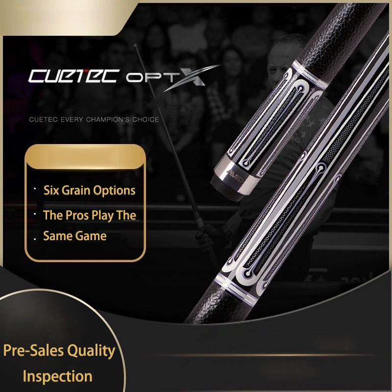 

New Arrival Billiard Cue CUETEC Pool Cue Stick 11.75mm/12.75mm Tip Size 14 Tooth Joint Rubber Handle