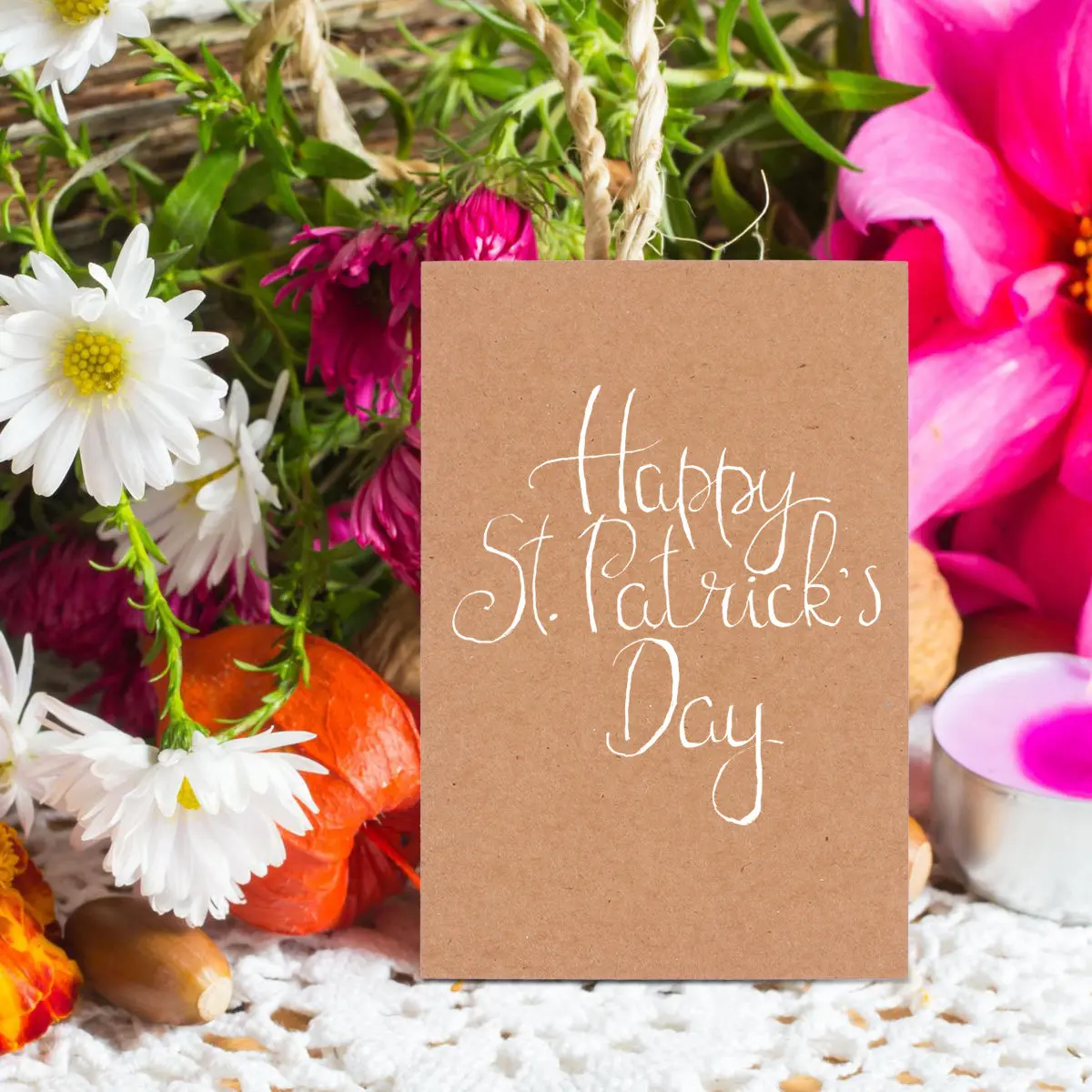 1Set DIY Blank Kraft Paper Cards Premium Thick Handmade Greeting Message Cards for Parties Wedding Birthday Graduation Christmas