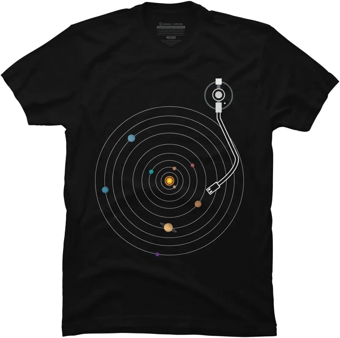 Design By Humans Men's Melodic Universe by frank095 T-Shirt - -