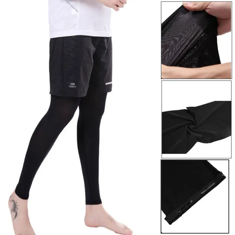 

Leg Compression Sleeves, Full Leg Sleeve Long Knee Brace Knee Support Protect Basketball Football Volleyball Cycling Men Women