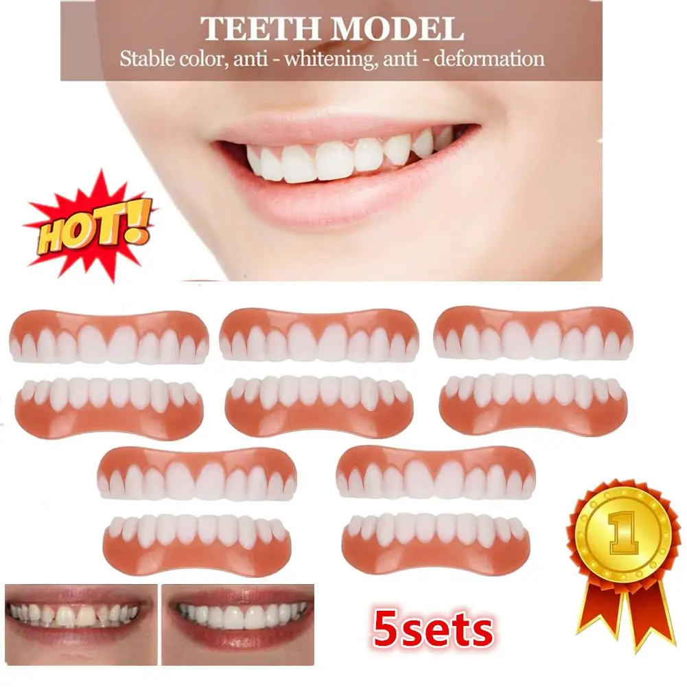 5set New Perfect Smile Veneers In Stock Teeth Whitening False Denture Bad Temporary Replacement Kit Safe Beauty Health Maquiagem