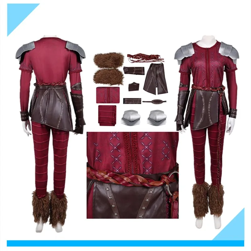 

Astrid Cosplay Costume Cartoon Dragon Fantasia Adult Women Top Pants Belt Gloves Outfits Halloween Fantasy Carnival Party Suit