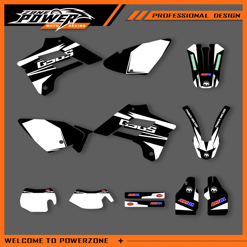 

POWERZONE для GASGAS, мотокросса, графический фон, наклейка, наборы наклеек для GASGAS 2002, 2003, 2004, 2005, 2006, EC, индивидуальный номер 02