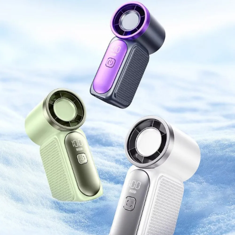 2026 New High-Speed Mini Handheld Small Fan, 100-Speed Small Wind Cannon USB Charging Battery Life Turbine Portable Outdoor Fan