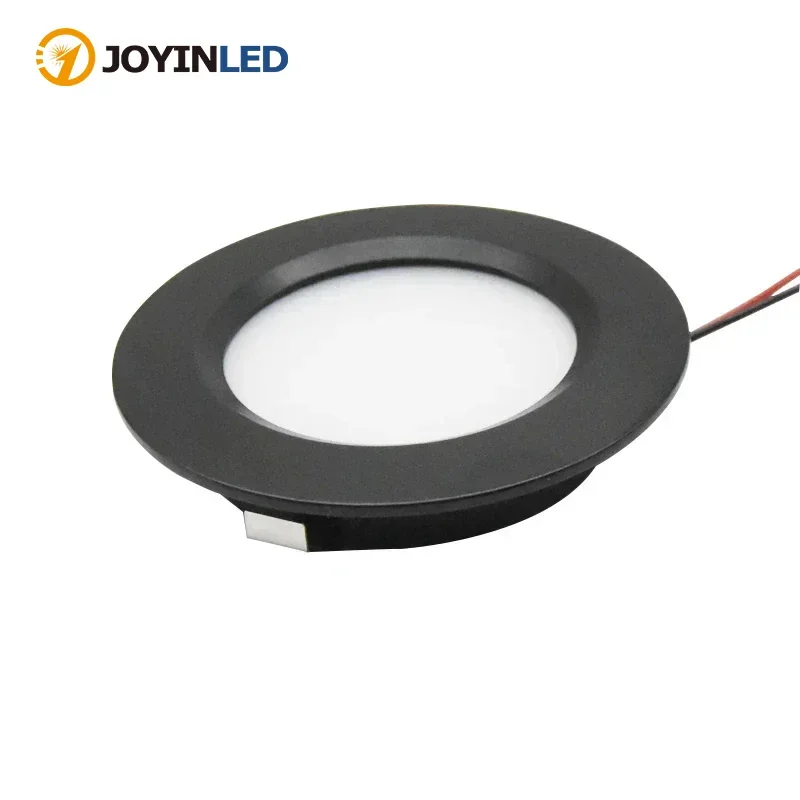 JOYINLED 3W 12V Ultra Thin LED Recessed Spotlight 15mm Slim Ceiling Downlight D68mm 3000K 4000K for Cabinet Display
