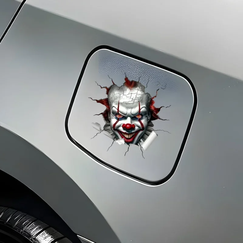 3D Joker Sticker - Vibrant & Durable PVC! Great for cars, bikes, and luggage, making them stand out with its eye-catching design