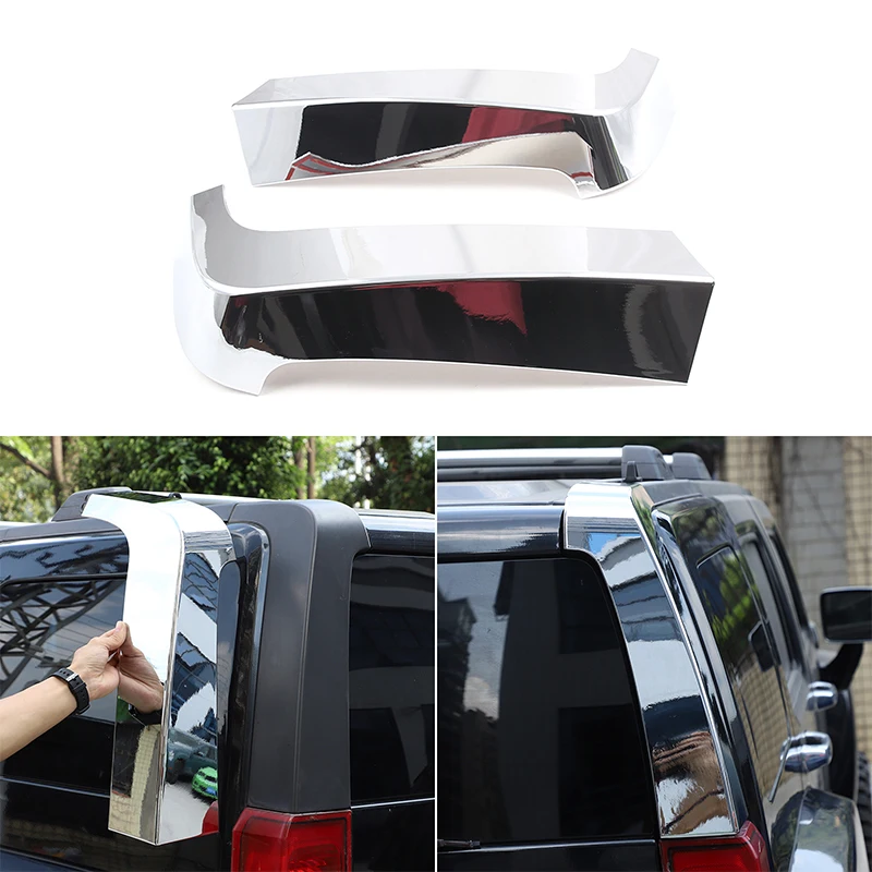 For Hummer H3 05-2009 ABS Car Tailgate D-Pillar Decorative Cover Rear Window Side Decorative Frame Car Modification Accessories