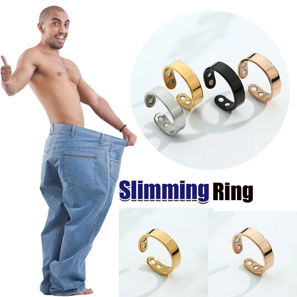 Stainless Steel Magnet Ring Anti Snoring Rings Copper Ultra Strength Magnetic Field Rings for Men Women Magnetic Therapy Ring