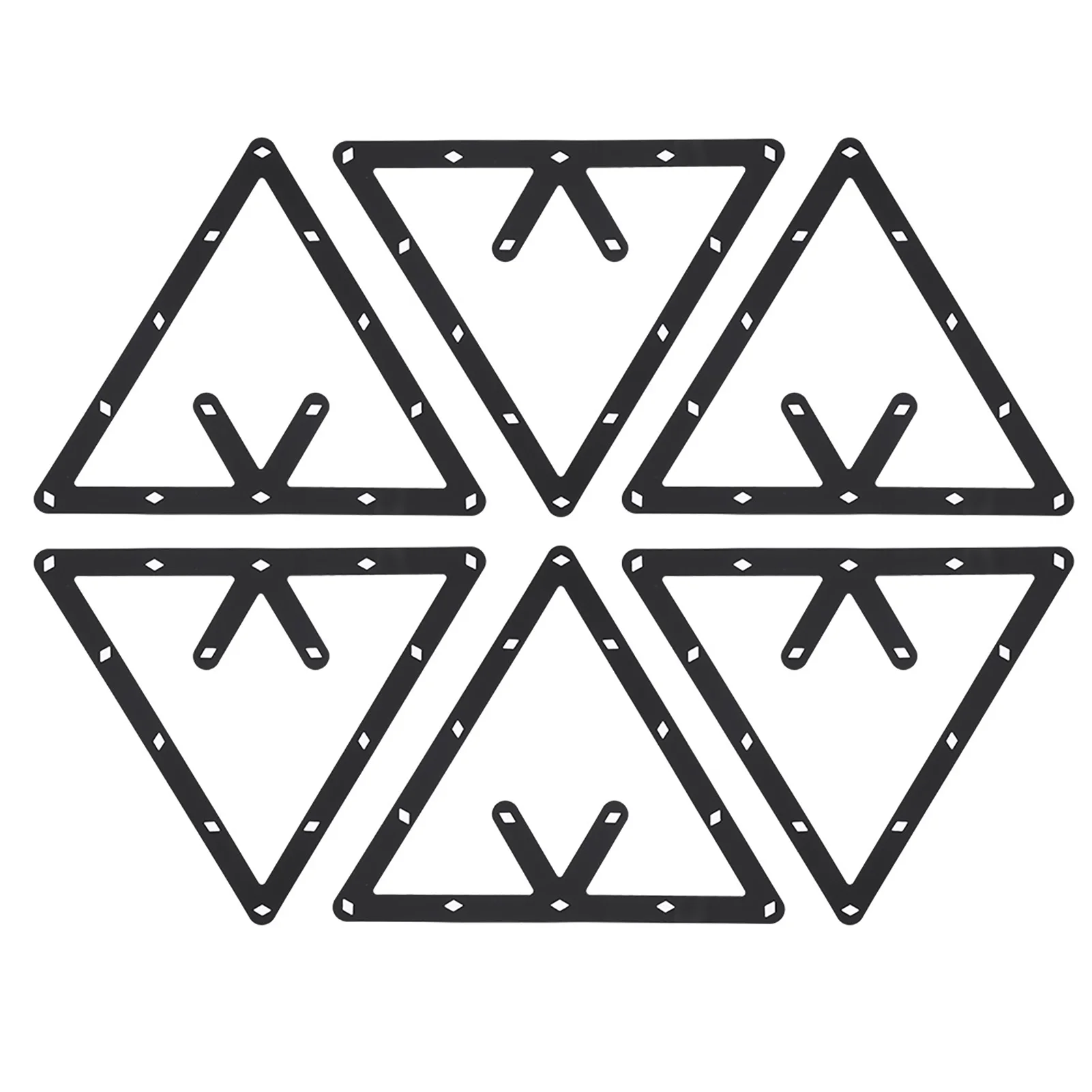 /Set Billiard Rack Black Triangle Ball Holder Positioning Billiard Table Pool Cue Accessory Billiard Ball Rack Billiard Rack