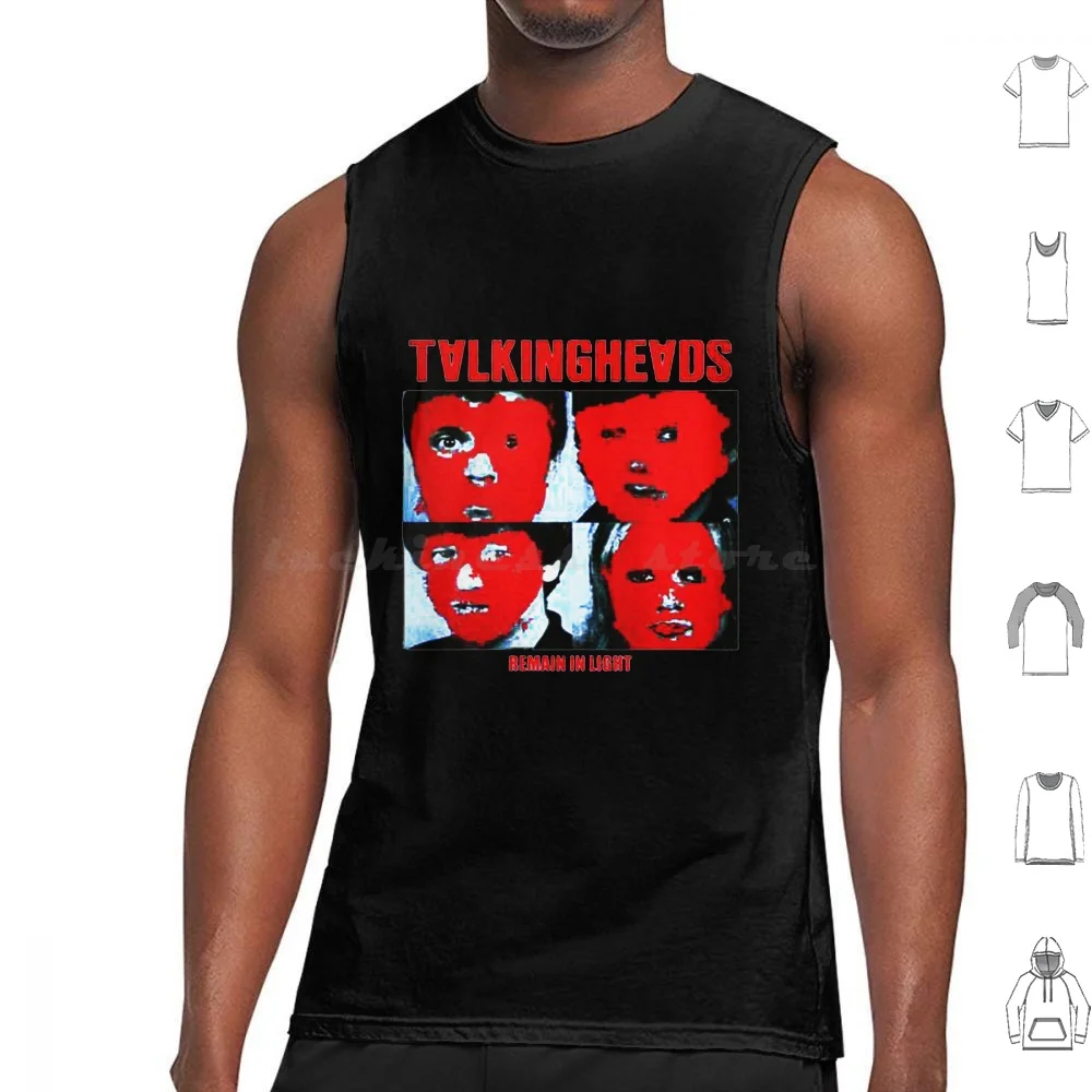 Talking Heads Tank Tops Print Cotton Talking Heads Music 80s David Byrne Heads Talking New Wave Band Album Once In A