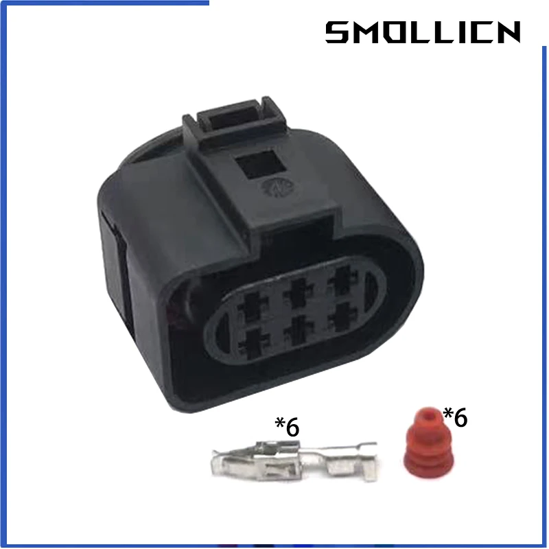 1 Set 6 Pin 3.5mm 1J0973733 Female Or Male Auto Waterproof Connector Plug LSU 4.2 Oxygen Sensor Connector 1J0973833 1J0 973 733