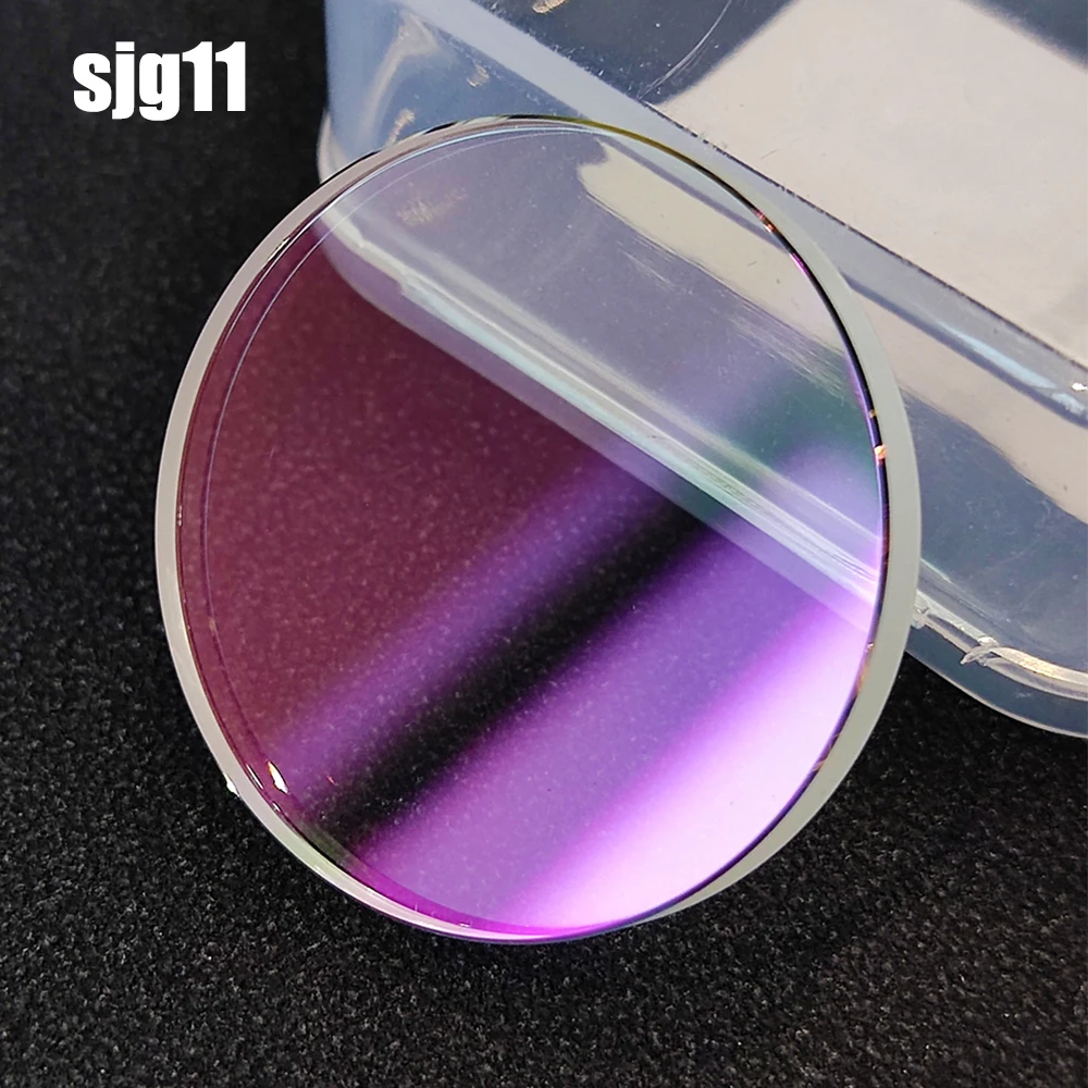 28mm*3.3mm Flat Sapphire Crystal Small Chamfer Blue/Red/Clear AR Coating Watch Glass Replacement Mod Part For SKX013 SKX015