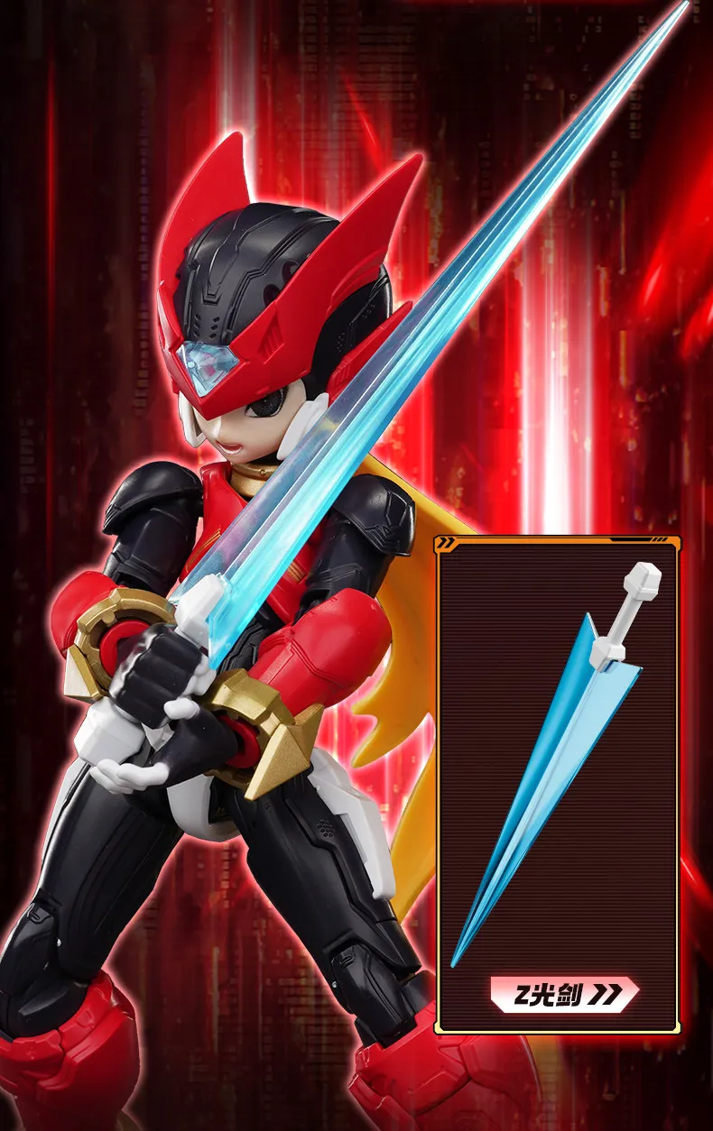 BLOKEES Megaman Starforce Bausteinfigur ZERO Beyond Edition Mobiles Spielzeugmodell Ornament Sammlerstück Geburtstagsgeschenk – Detail 5