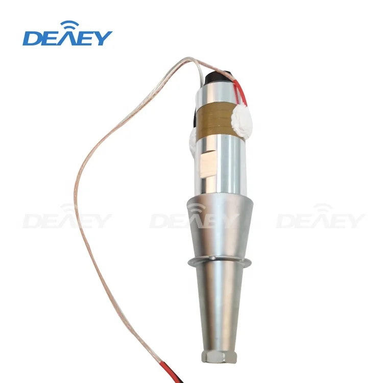 15K 2600W Yellow Ultrasonic Welding Transducer Ultrasound Transducers 15K Transducer for KN95 Mask Machine