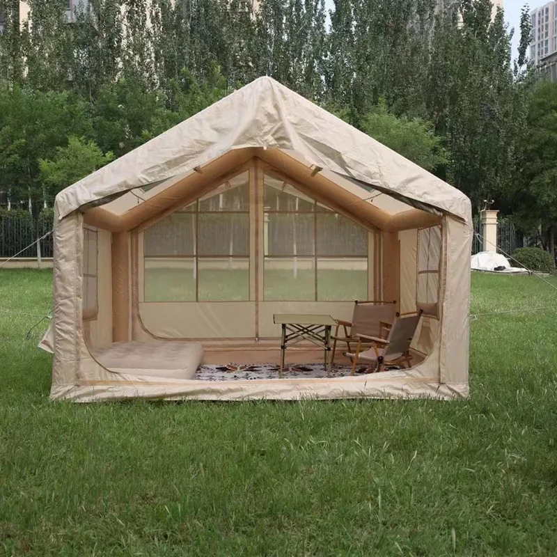 New outdoor canvas Inflatable House air Tent  Camping equipment inflatable camping tent