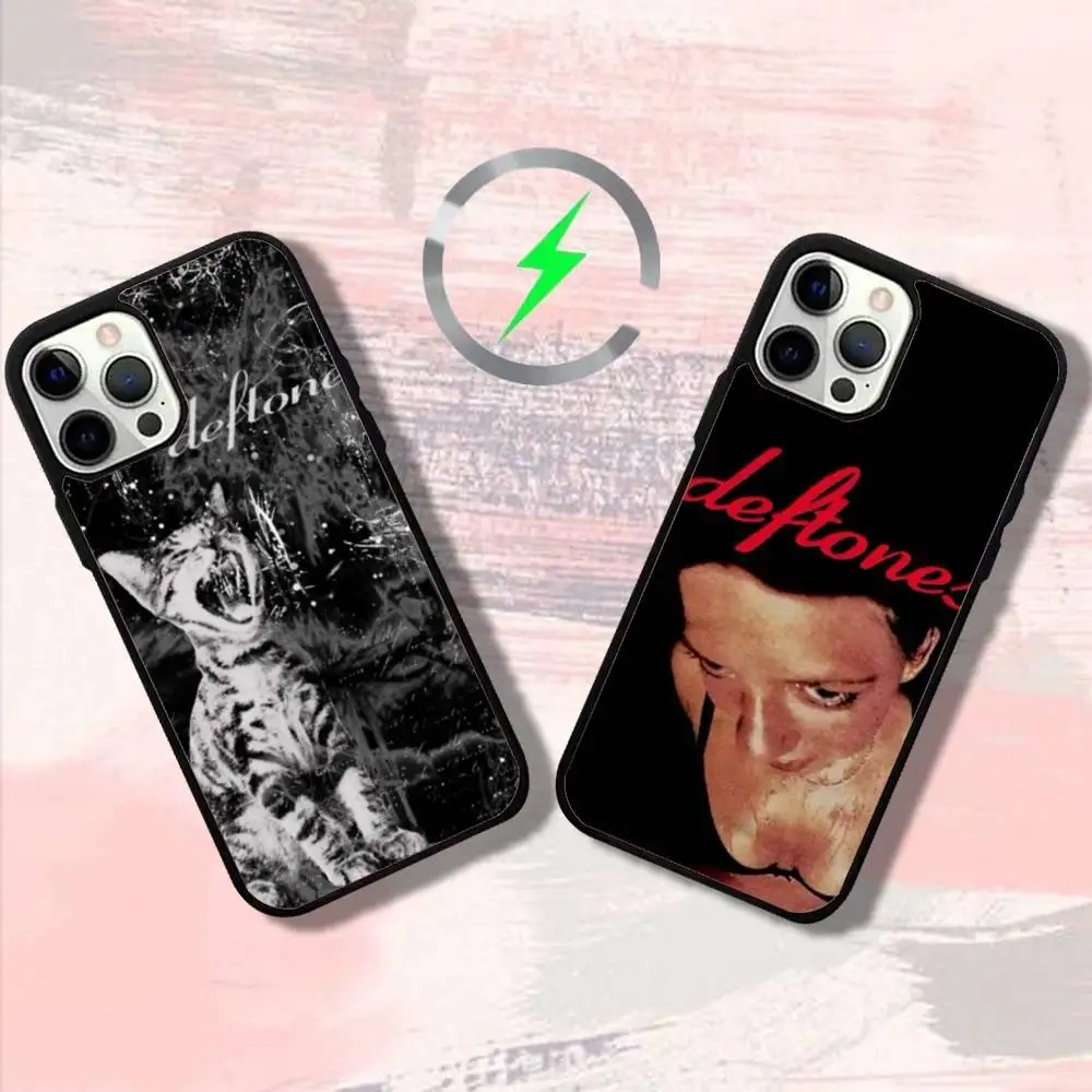 

The Band D-Deftones Phone Case For iPhone 16,15,14,13,12,11,Pro,Max,Plus,Mini,SE4,E Magnetic Magsafe Wireless Charging