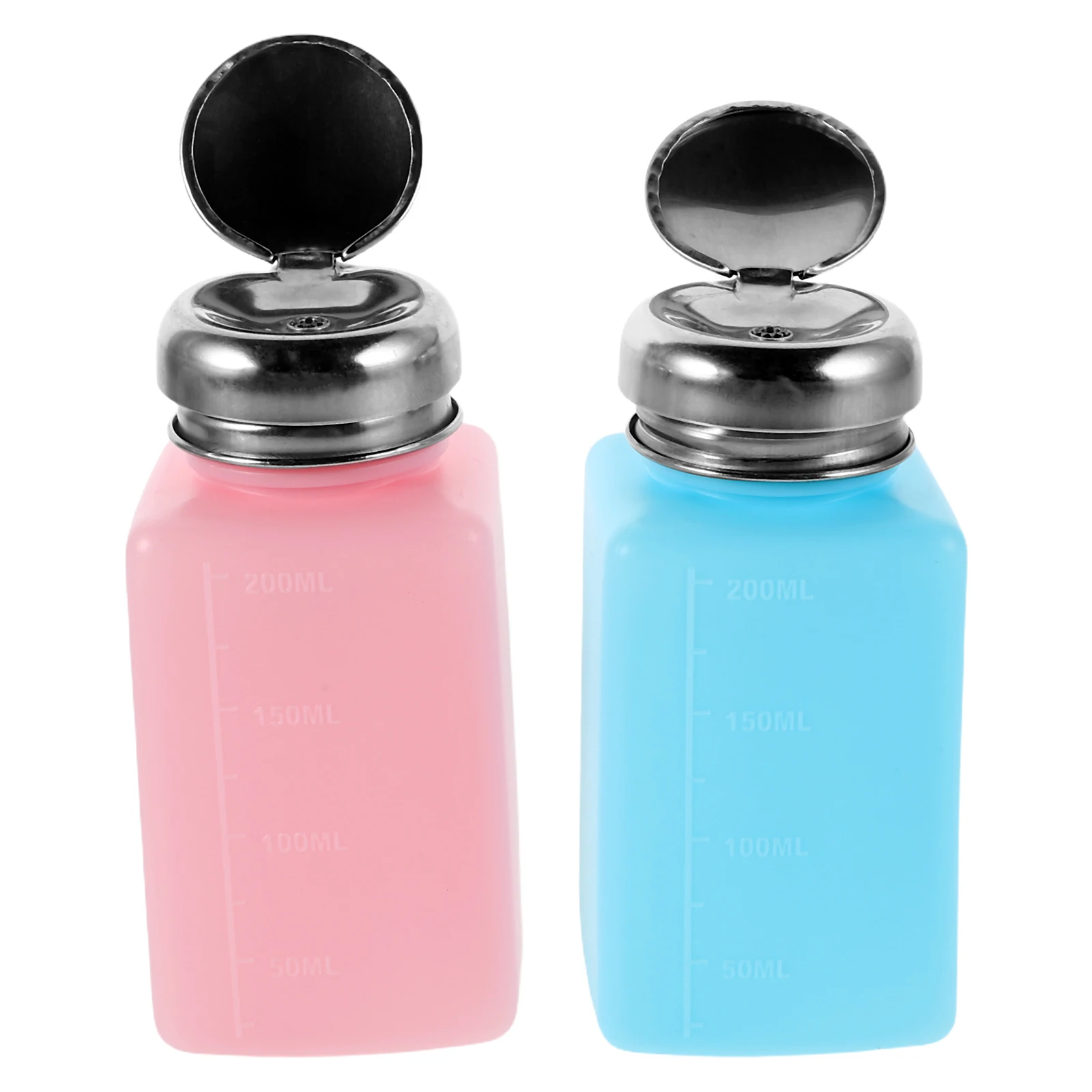 

2Pcs Press Down Anti Static Alcohol Bottle Refillable Solvent Dispenser 200ml Lab Wash Empty Container Chemical Lab Bottle