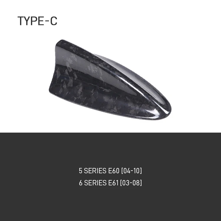 Real Carbon Fiber Car Shark Fin Trim Cover For BMW 1 2 3 4 5 7 Series X1 X3 F22 F30 F34 F80 F87 F32 F36 G11 G20 G12 G30 M2 M3 M4 image 3