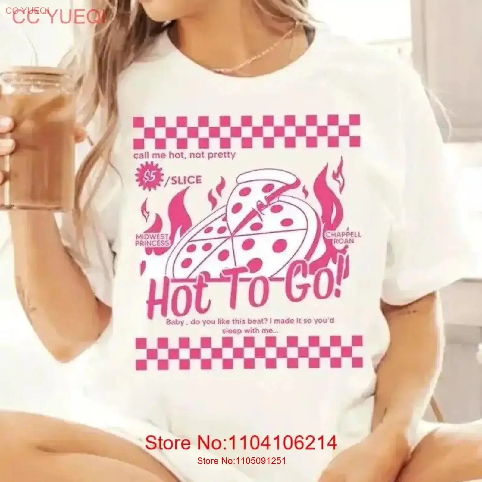 

Chappell Roan T Shirt Hot To Go Pizza Midwest Princess Tour Merch vintage Washed Breathable Stylish Stretched designer clothes