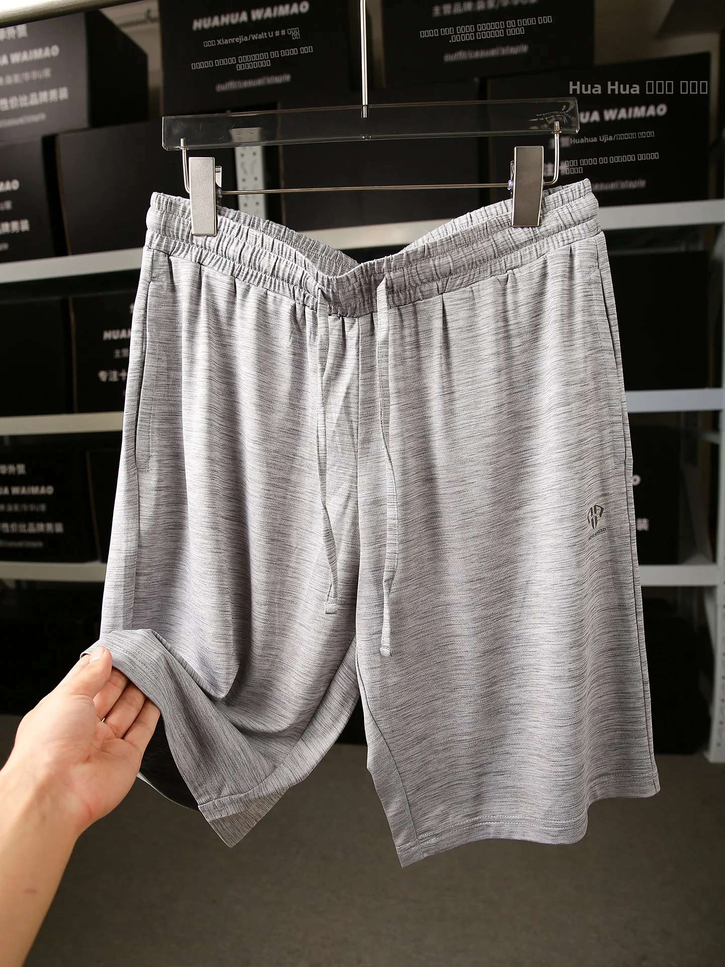 

Lightweight Faionable Spor Casual orts Five-Quarter Length Men's Summer Wear Straight Leg mid Waist Urban Sle