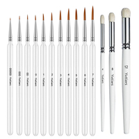 Miniature Paint Brushes, 14Pcs Model Brushes Micro Detail Paint Brush Set, Fine Detailing for Acrylics, Oils, Watercolor