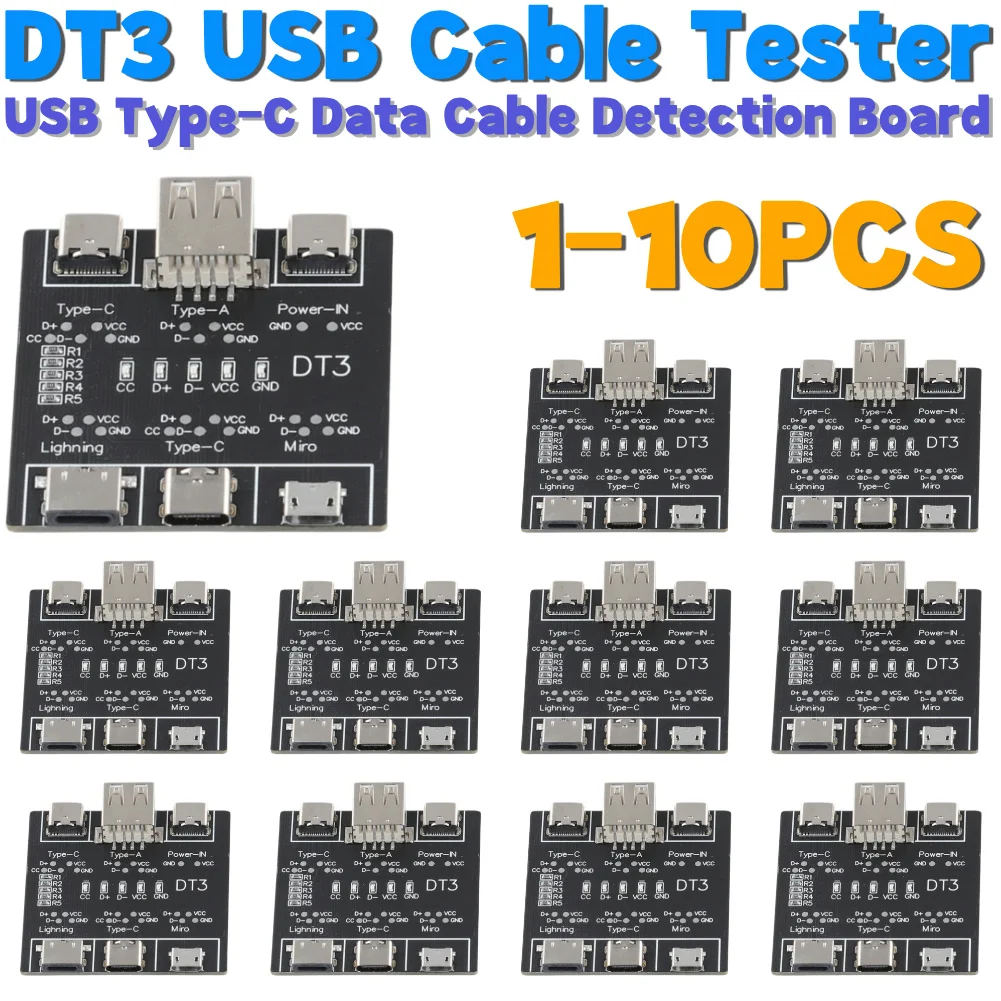 1-10PCS DT3 Usb Cab…