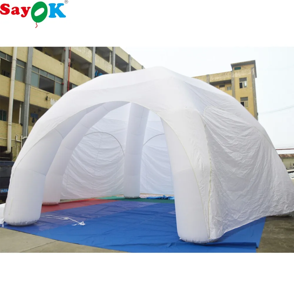 9x4.5m Inflatable Spider Tent With Colorful Light Inflatable Igloo Dome Tent For Rental Excursion And Party Decoration