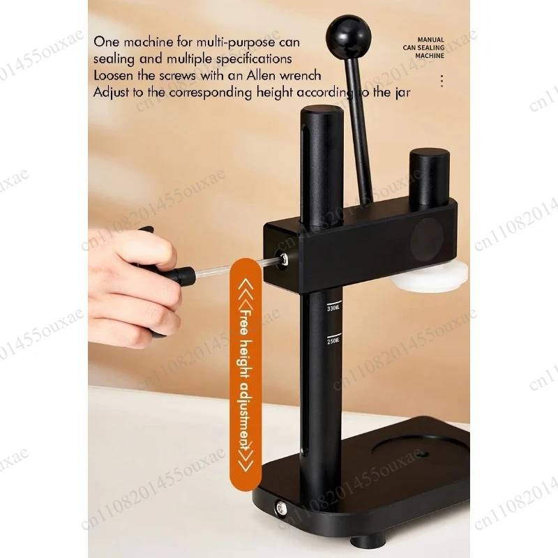 Hand‑Operated Can Sealer, Portable Manual Bottle Capping Closing Machine for Craft Beverage Home‑Brewing Drinks Sealing Tool