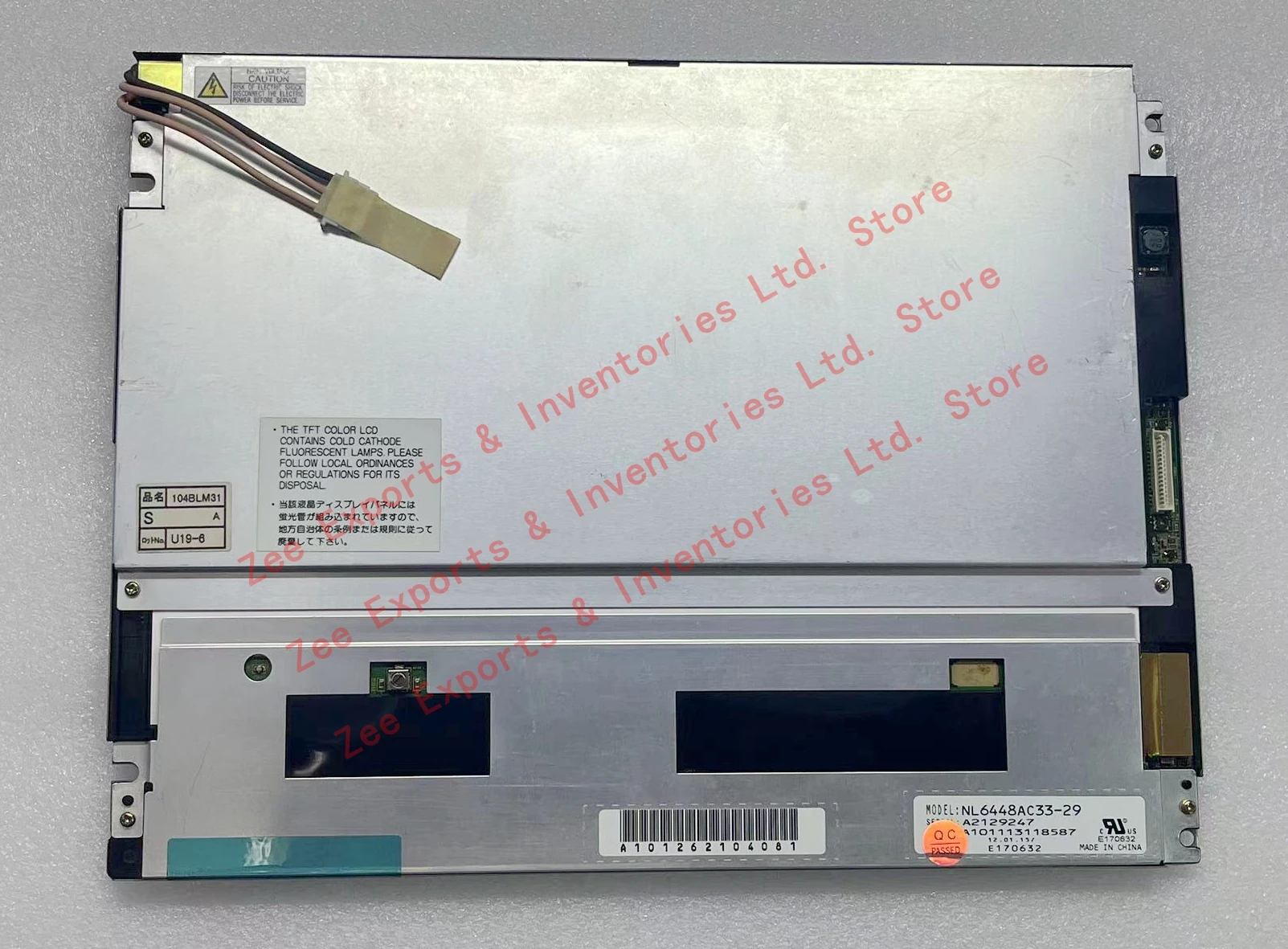 NL6448AC33-29 NL6448BC33-31 10.4 Inch Original LCD Screen Display Panel for Industrial Equipment NL6448BC33