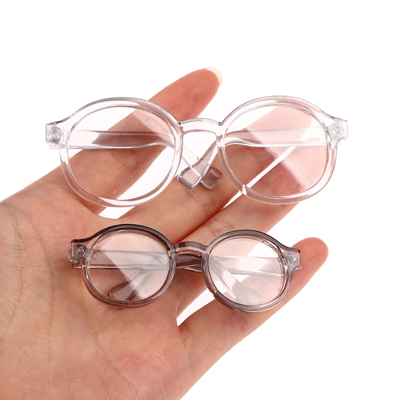 Plush Doll Glasses Accessory Round Frame 6.5/9.5cm Eyewear Clear Lens