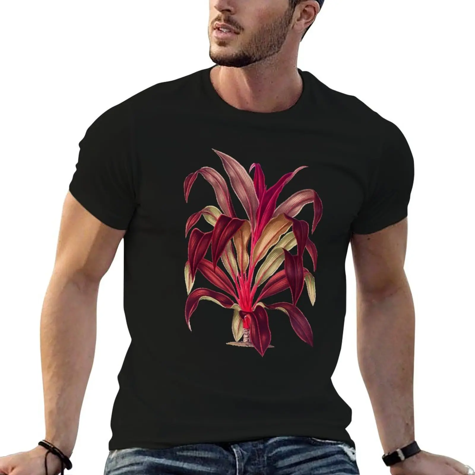 

Ti plant - Cordyline fruticosa - botanical illustration T-Shirt t shirts designer t shirts for man graphic tees T-Shirt