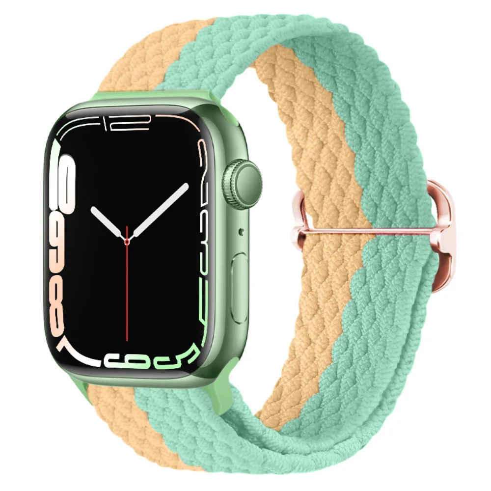Nylon Strap For Apple Watch 12 11 10 9 8 7 46mm 42mm Adjustable Wristband iWatch Ultra4-3-2-1 49mm 6 5 4 SE 45mm 41mm 44mm Belt