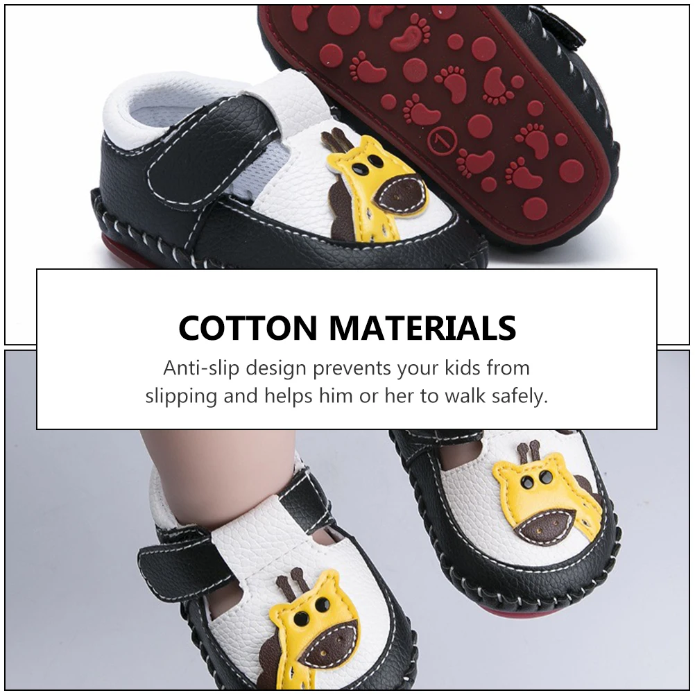 

Prewalkers PU Gift Baby Prewalkers Cotton Pu Shoes Sole Anti Slip Design Breathable Toddler Footwear Baby Shoes