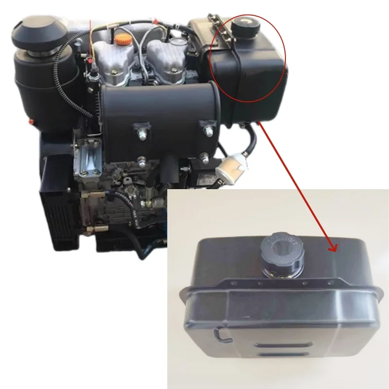 292F Air-Cooled Diesel Fuel Oil Tank for 2-Cylinder Generator KD292F HY292F HP292F YW292F HP292F 12KW 15KW CD292F