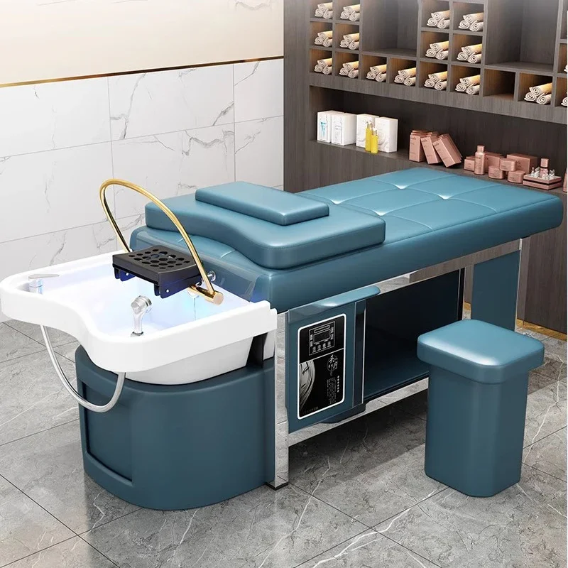 Shampoo Beauty Spa Bed Luxury Chairs Salon Headspa Massage Table Water Hair Equipment Shower Camillas Masaje Nail Leather