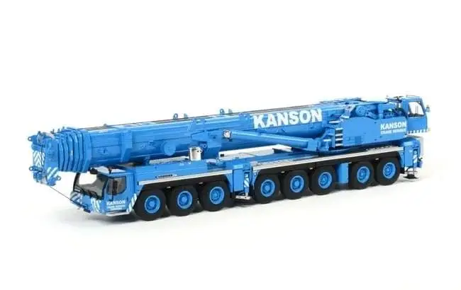 Diecast Toy Model Gift 1:87 Scale Lie-Bherr LTM 1500-8.1 Wheeled Crane Engineering Machinery Alloy Model Gift,KANSON KR5008