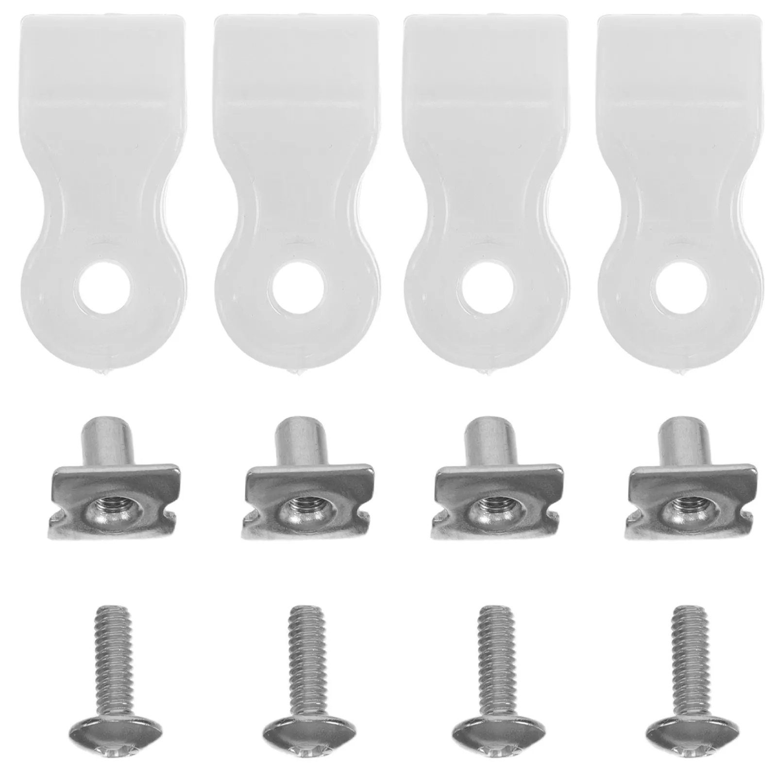 

4Sets Football Face Mask Repair Kit Heavy Duty Rust Resistant Screws Nuts Washers for Sideline Emergency Field Repairs