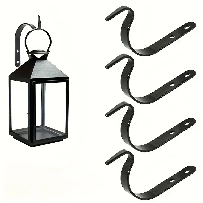 Home Improvement Metal J-shaped Wrought Iron Hooks, Painting Flower Baskets, Clothes Accessories
