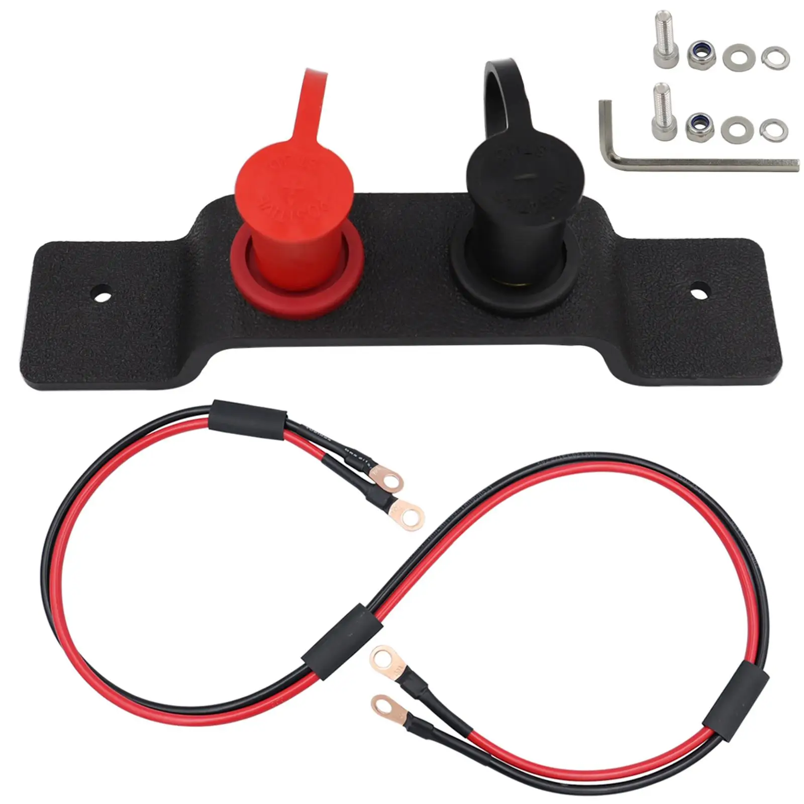 Car Battery Jump Post Starter Battery Terminals Relocation Kit Quick Easy Charging Fit for Can AM x3 Lawn Mowers UTV ATV Boats