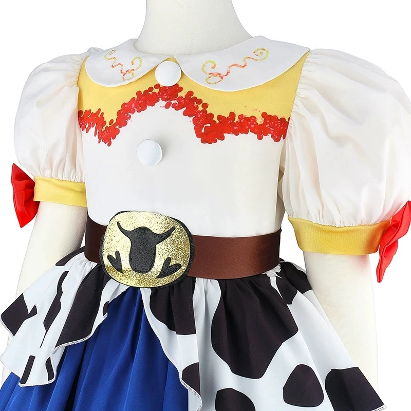 Woody Rollenspiel-Mädchenkleid Sommer Süßes Cartoon-Jessie-Mädchen-Prinzessinnenkleid Geburtstagsgeschenke 2 3 4 5 6 7 8 Jahre Kinderkleidung – Detail 15