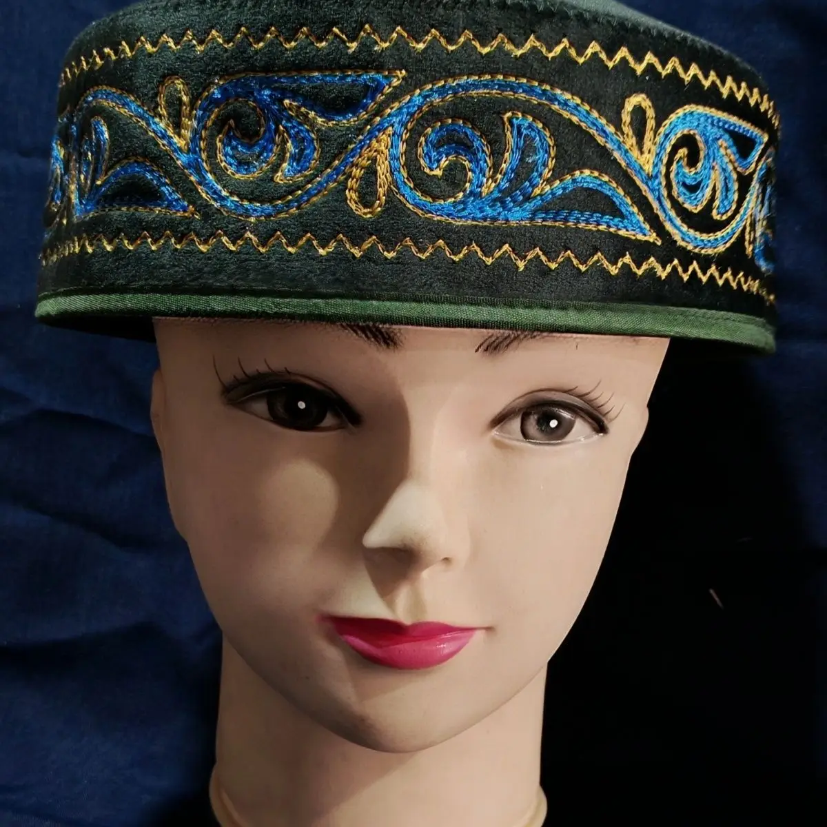 มุสลิมหมวกสําหรับชายเสื้อผ้า Freeshipping สวดมนต์หมวกเย็บปักถักร้อย Kufi อิสลาม Hijab ซาอุดีอาระเบียชาวยิว Headwraps 03538