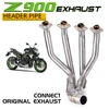 フルシステムマフラーフロントヘッダーパイプチューブスリップオンオートバイの排気カワサキ Z900 Z 900 2017 2018 2019 2020 2021 1